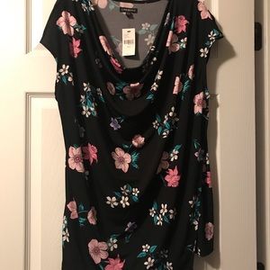 NWT Lane Bryant Drape Neck Top
